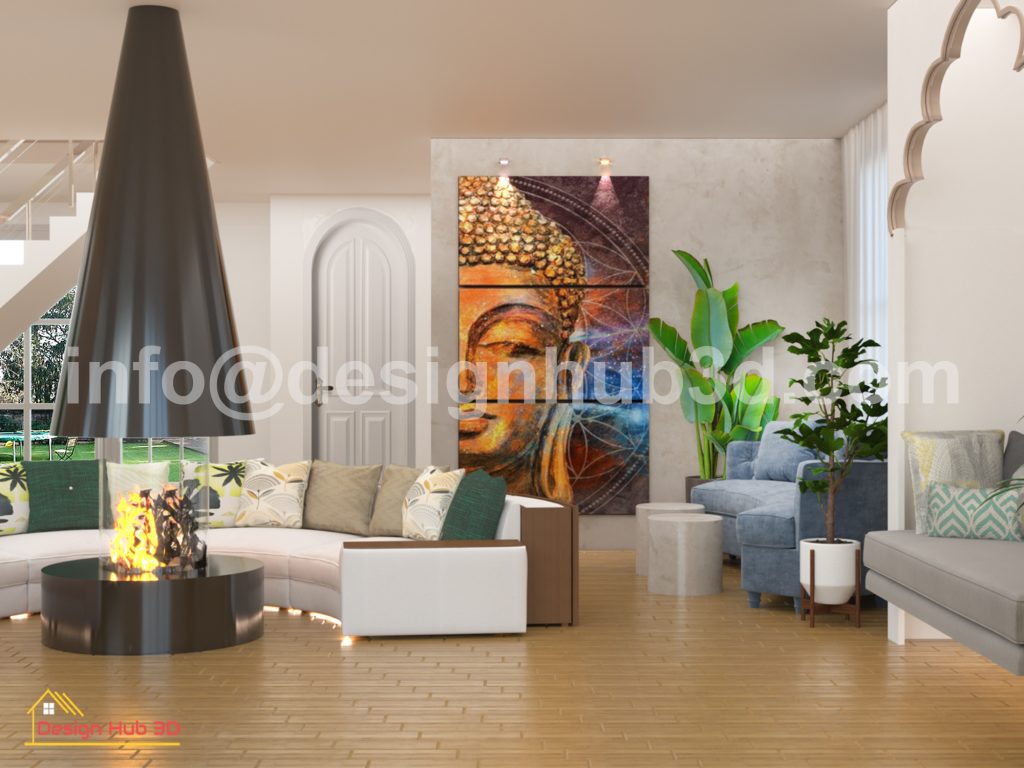 Modern contemporary living room